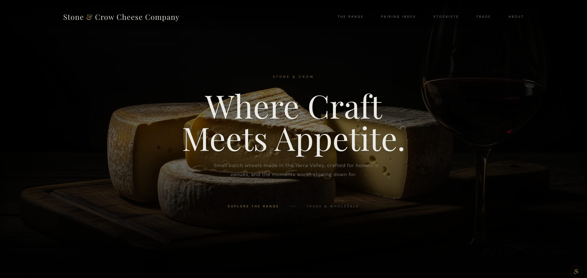 Artisan food & beverage brand site