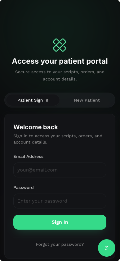GLBx patient portal