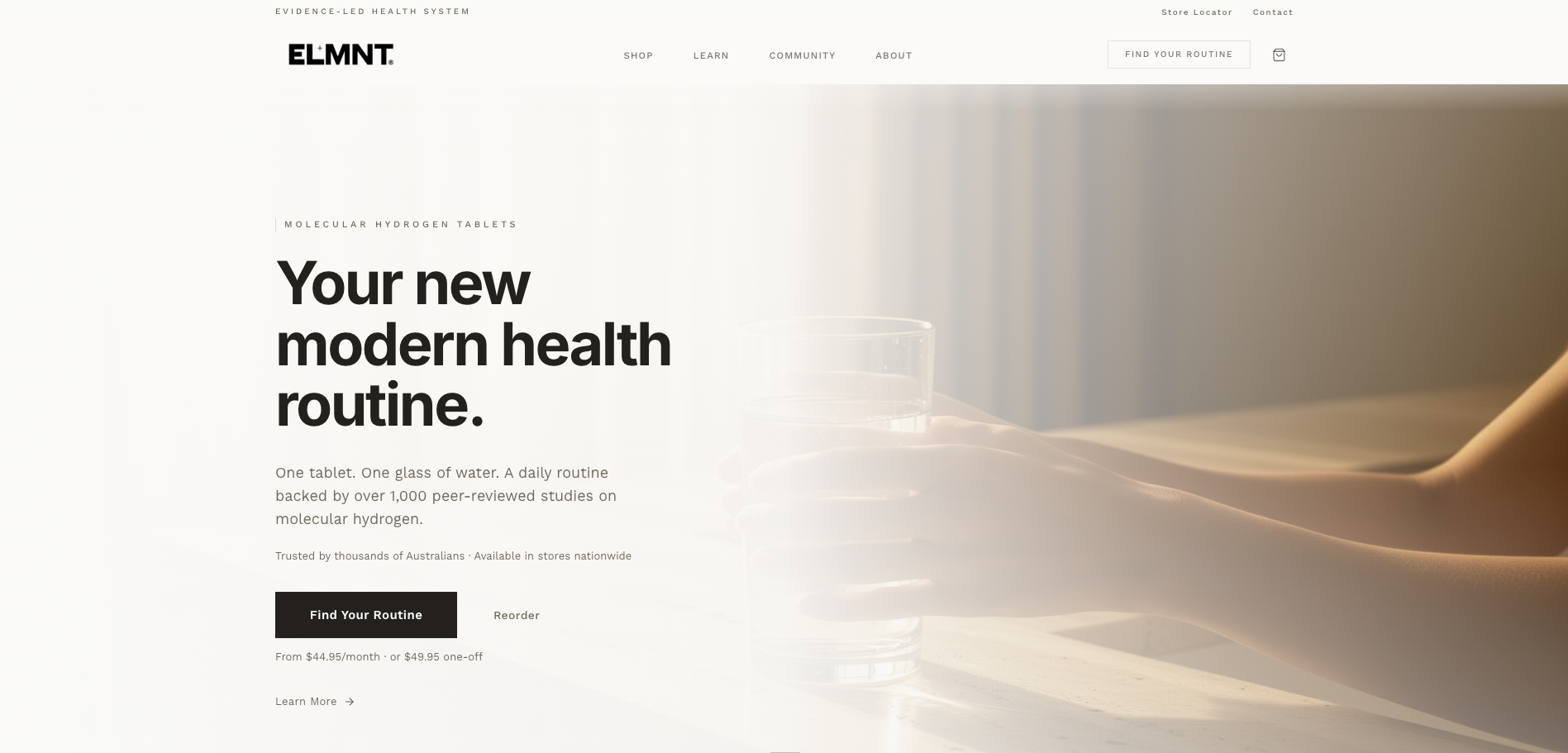 Health & wellness brand site